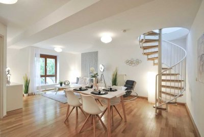 AAA-Lage, ruhig; sanierte 2-Etagen-Wohnung im Rückgebäude nahe Isar & Gärtnerpl