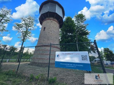 Historischer Wasserturm in Hanau mit Baugenehmigung