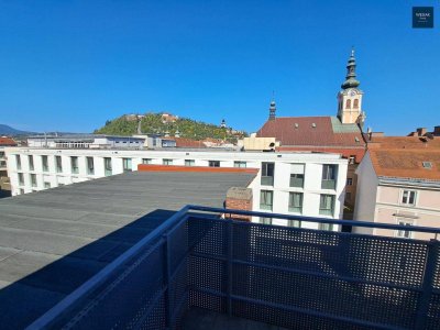 St. Georgengasse 2/27 - Geräumige 4 Zimmerwohnung in zentraler Lage mit Balkon mit Blick auf den Schloßberg