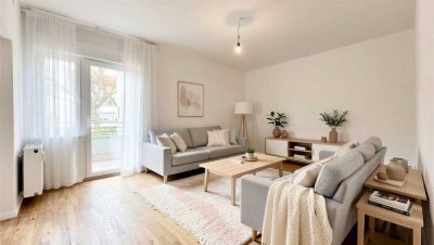 Sehr helle 3-Zimmer-Wohnung mit Einbauküche & Balkon