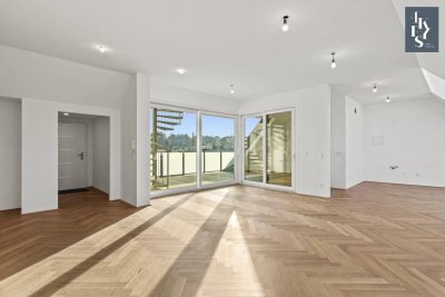 Traumhafte 3-Zimmer-Dachgeschosswohnung mit Panoramaterrasse in Oberdöbling
