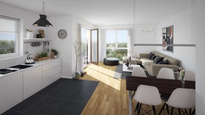 Neubau 2-Zimmer-Wohnung, Perfekt für Singles & Paare!