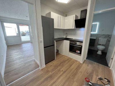 Frisch sanierte und moderne Einzimmerwohnung ab sofort mit Balkon