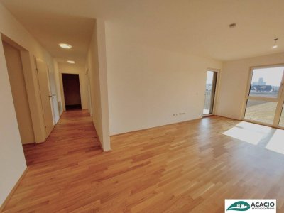 wunderschöne und sonnige 3-Zimmer-Wohnung inkl. Küche und Loggia mit wunderschönem Freiblick -inkl. PKW-Stellplatz – Neubau! Erstbezug! - Nähe St. Pölten