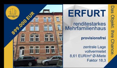 Ihre Chance: Vollvermietet. Renditestark. Zentral. Provisionsfrei.