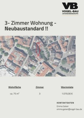 Erstbezug nach Sanierung: stilvolle 3-Zimmer-Wohnung mit EBK in Lahr