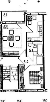 Zwei Monate mietfrei- sanierte 2-Raumwohnung in Rostock- Groß Klein