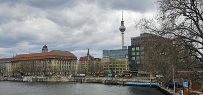 PanoramaBlick,Balkon,2Zi, FREI, Renoviert+Möbliert,Spreenah,Berlin,nhe Alexanderplatz