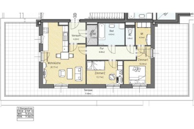 Schöne Dachterrassenwohnung in Rabensburg
