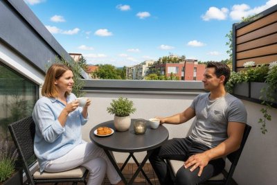 Maisonette nahe Uni Graz: sanierter Altbau mit Terrasse, Weitblick &amp; Top-Vermietbarkeit
