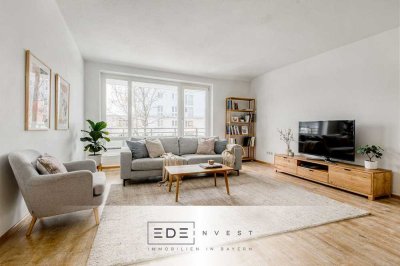 Helle, ruhige 3-Zimmer-Wohnung mit sonnigem Balkon und schöner Aussicht auf die Nordhaide