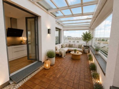 Wunderschöne helle 4-Zimmer-Maisonette-Wohnung mit Dachterrasse (WG-geeignet)