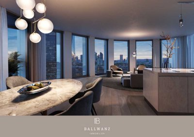 Ganz oben angekommen: exklusives Penthouse mit atemberaubendem Panoramablick auf den Main