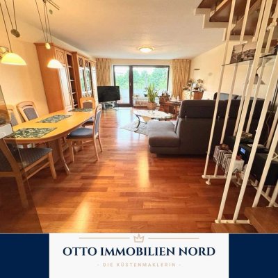 Bremerhaven: 3-Zi-Maisonette, Haus-im-Haus-Charakter, Tiefgarage, grün, ruhig, stadtnah, 2 Loggien,