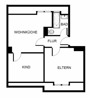 2-Zimmer-Wohnung in Gelsenkirchen Scholven