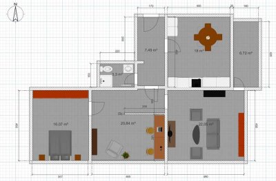 Erstbezug nach Sanierung: Moderne 2,5-Zi.-Wohnung mit Balkon in Aachen-Laurensberg