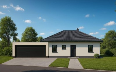 Exklusiver Neubau-Bungalow mit XL-Terrasse, Doppelgarage und großzügigem Grundstück im Mühlweg/ Ampflwang am Hausruck
