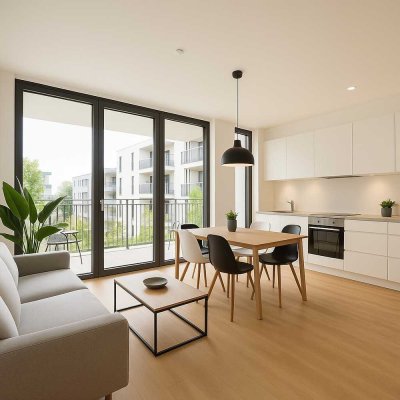 Eberswalde: ERSTBEZUG im LUXUS Neubau: 1-Zi mit 22 m² und Balkon ab 2026 BEZUGSBEREIT