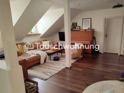 Tauschwohnung: Schleußig 3-Raum Dachgeschoss Südwest