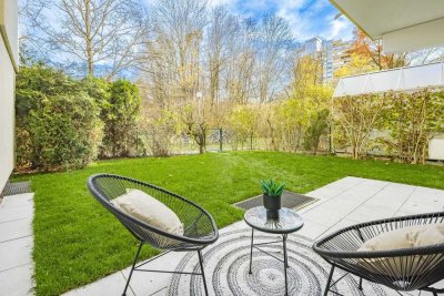 Bezugsfertige Gartenwohnung in München-Bogenhausen | Frisch renoviert | Sanierte Wohnanlage