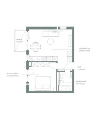 Erstbezug 2026 | Exklusive 2-Zi-Neubauwohnung mit Südwest-Balkon, TG-Stellplatz