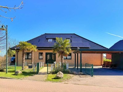 Unverbaubare Sicht, großzügiges Grundstück, nachhaltige Ausstattung in Bestlage auf Ummanz