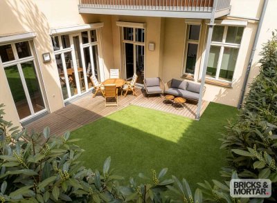 Stadthaus-Feeling am Ku’damm – 
191 m² sanierter Altbau
mit eigenem Südgarten
zum direkten Einzug