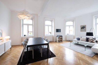 NÄHE KUTSCHKERMARKT / WÄHRING: Gepflegte 3-Zimmer-Altbau-Wohnung mit Sonnen-Balkon in den schönen Innenhof