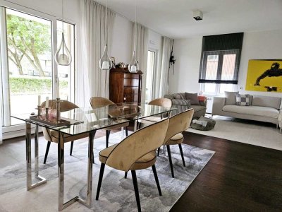 Exklusive Gartenwohnung im Bahnhofsviertel - Urbaner Luxus mit Ruhefaktor