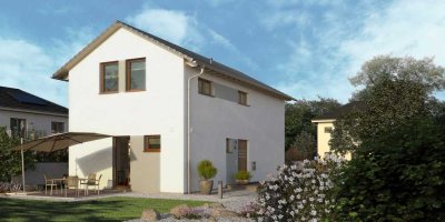 modernes Einfamilienwohnhaus mit zentralem Grundstück