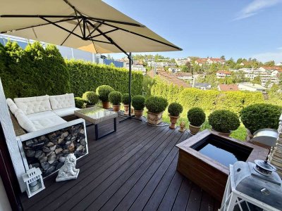 Wunderschöne 3,5 Zimmer-Wohnung mit Ausblick in Leonberg-Ramtel am alten Golfplatz