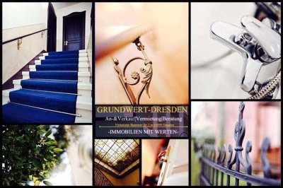 Wohnen in grüner & ruhiger Höhenlage von Radebeul..! Vermietete  2- Z.Whg./helle Terrasse mit Garten