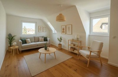 Lichtdurchflutete Maisonettewohnung mit weitem Blick ins Grüne