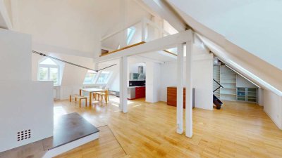Einzigartige Maisonettewohnung in Haidhausen mit Galerie und Loftcharakter