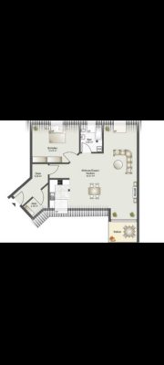 Zweizimmer Wohnung mit Balkon und zwei Stellplätzen