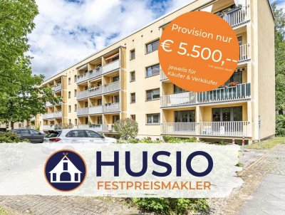 Renditeobjekt:
﻿Gepflegte vermietete 3 Zimmer-Eigentumswohnung mit Balkon