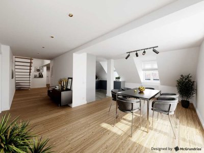 Großzügige, topsanierte Luxus-Wohnung über zwei Etagen zum Erstbezug!