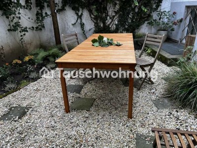 Tauschwohnung: Suche 4 Z-Wohnung - Biete 3 Z mit Hof und Souterrain