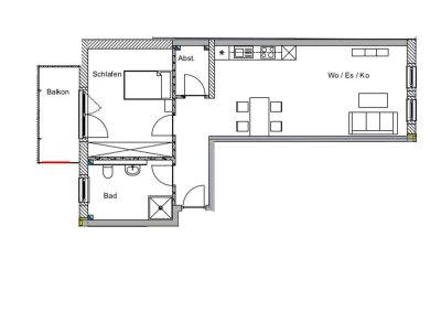 Design trifft Komfort - zentral Wohnen - Balkon, Einbauküche, Aufzug, Tiefgarage