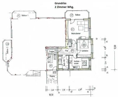 Neuwertige, gepflegte und lichtdurchflutete 2-Zimmer-Wohnung im EG mit Balkon in Buchholz