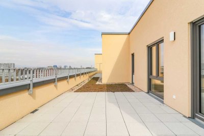 Luxuriöses Penthouse mit sonniger Dachterrasse, moderner Einbauküche und Tiefgaragenstellplatz