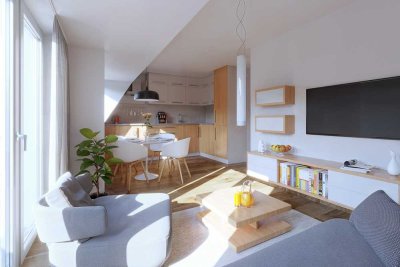 sonnige 3 Zimmer Maisonette Wohnung mit U Bahn und Luitpoldpark direkt vor der Tür!