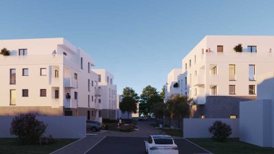 Wohnen zum Wohlfühlen! Neubauwohnung im 1. OG - 4-Zimmer in direkter Rheinnähe