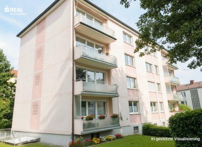 3-Zimmer-Wohnung im 3. Obergeschoss - mit 2 Loggien