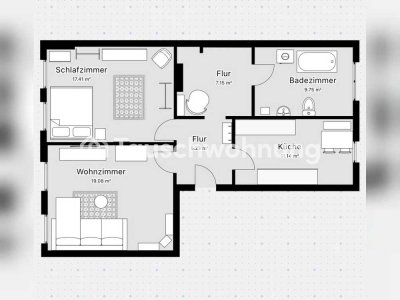 Tauschwohnung: 2-Zimmer-Wohnung in Dresden Plauen zum Tausch