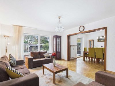 Möblierte 3-Zimmer-Gartenwohnung mit Kamin und Einbauküche