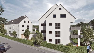 Hell, modern, naturnah -
EG-Neubauwohnung mit 3 Zimmern & Garten