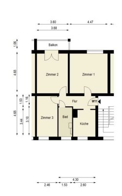 Charmante 3-Zimmer-Altbauwohnung in ruhiger Fahrradstraße und Parknähe