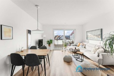 Zeitnah bezugsfrei! Moderne 3 Zimmer-Neubau-Wohnung mit großem Balkon und hochwertiger Küche