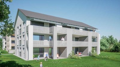 Moderne Neubauwohnungen im Klimaneutralen und CO2-freien Neubaugebiet in Unterankenreute